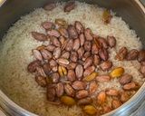 A picture of step 2 of Peanut Pink Rice.