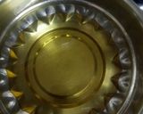 A picture of step 1 of Savory Methi Leaf Cake.