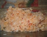 Foto del paso 1 de la receta: Pastel de arroz sobrante y huevo (al horno)