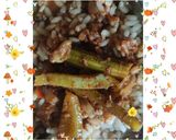 A picture of step 6 of Snakegourd and drumstick theeyal.