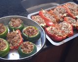 Foto del paso 6 de la receta: Morrón relleno de carne rico y rápido