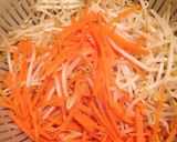 A picture of step 2 of Bean Sprouts and Carrot Namul!.