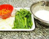 A picture of step 1 of Crisp & Chewy Simple Chijimi (Pajeon) with Chinese Chives.