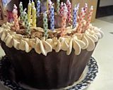 A picture of step 23 of Giant Reeses Cup Cake.