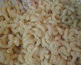 A picture of step 2 of Macaroni leftover turkey salad.