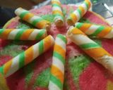 Foto langkah ke 8 dari resep Steamed Rainbow Cake 🍰ala Ny Liem.