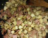 A picture of step 4 of Cajun Ham Hash.