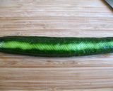 A picture of step 2 of Cucumber Snake.