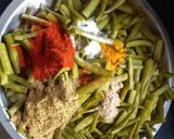 A picture of step 3 of Smoky gavar fali.