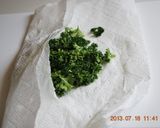 A picture of step 2 of How to Store Frozen Parsley.