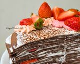 Foto langkah ke 7 dari resep Chocolate Strawberry Milles Crepes.