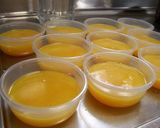 A picture of step 8 of Orange Juice Agar Jello.