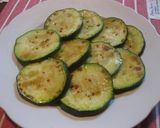 A picture of step 3 of Zucchini with Miso Sauce Baked with Cheese.