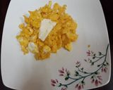 Hình bước làm 3 của món Trứng xào phô mai