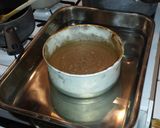 A picture of step 8 of Vanilla Flan Chocolate Cake.