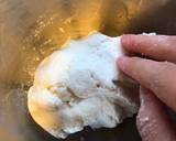 Japanese dessert Mochi with sweet soy starchy sauce