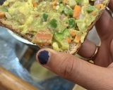 A picture of step 6 of Avocado open sandwich.