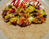 A picture of step 4 of Sam's Kickin' Breakfast Burritos! 🔥🌯.