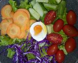 Hình bước làm 2 của món Salad rau củ sốt Dâu Tằm