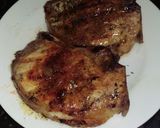 A picture of step 7 of Grilled Pork Chops (w/ honey-mustard).