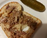 Hagymás csirkemáj zsírjában recept fázis 5 fotója