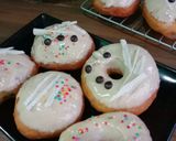 Foto langkah ke 9 dari resep Donat Labu Kuning Unicorn Tanpa Ulen 🍩🎃🦄.