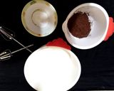 A picture of step 3 of Chocolate heart cake.