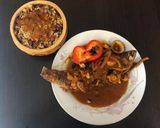 Foto del paso 2 de la receta: Cabrilla en salsa aparihuelada con tacu tacu de frejoles rojos