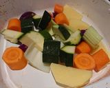 A picture of step 2 of Lemon and Herb Roast chicken and Vegetables.