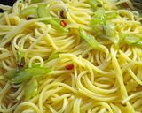 A picture of step 5 of Anchovy and Celery Pasta.
