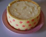 A picture of step 16 of Polka Dot Bavarois Doll Festival Cake.