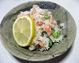 A picture of step 8 of Salmon Unrolled Sushi.