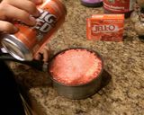 A picture of step 7 of Big Red Cake Texas Style.