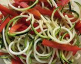 A picture of step 4 of Zucchini Noodles With Sesame Peanut Sauce.