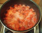A picture of step 4 of Easy Whole Strawberry Preserves.