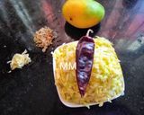 A picture of step 1 of Half Ripe Mango Chutney.