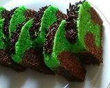 Foto langkah ke 8 dari resep Bolu kukus santan aroma pandan-cokelat.