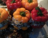 A picture of step 7 of Dad's Stuffed Peppers.