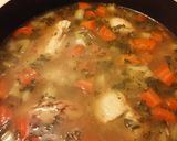 A picture of step 4 of Easy homemade chicken soup.