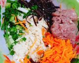 Hình bước làm 1 của món Chả bã đậu