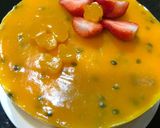 Hình bước làm 9 của món Bánh mousse xoài chanh leo