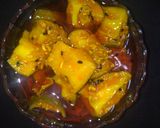 A picture of step 4 of Mango pickle.