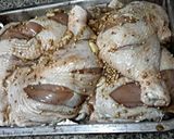 A picture of step 1 of Kanya's Sriracha Roasted Chicken.
