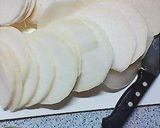 A picture of step 1 of Turnip Senmai-Zuke (Kyoto-style Pickles).
