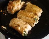 A picture of step 12 of Vickys Spinach & Mushroom Stuffed Chicken Rolls, GF DF EF SF NF.