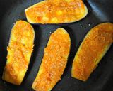 A picture of step 6 of Fried Eggplant with Miso and Melted Cheese.