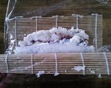 A picture of step 9 of Rolled-Up Ohagi with Walnuts and Cheese.