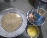 A picture of step 1 of Besan Laddoo.