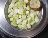 A picture of step 2 of Papaya pickle.