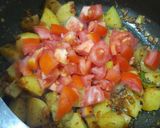A picture of step 4 of Aloo Matar Dry.